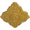 Ekena Millwork Ashford Ceiling Medallion, Hand-Painted Iridescent Gold, 42 3/4"W x 28 7/8"H x 1"P CM42X28ASIGS - alternate 2